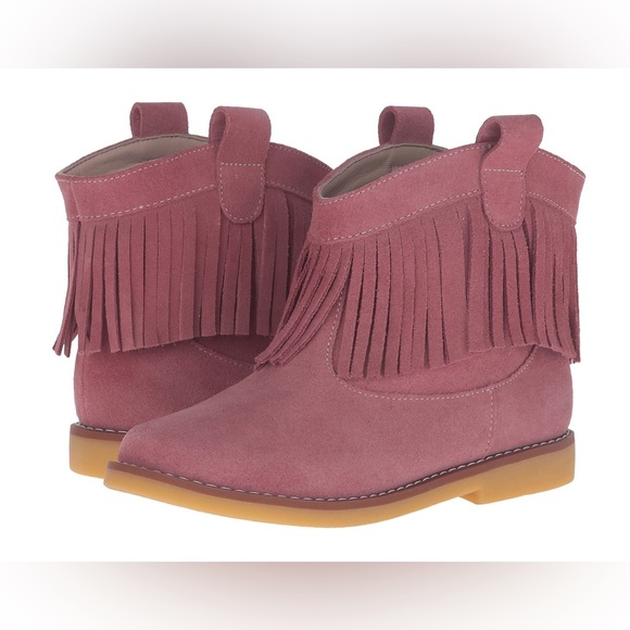 Elephantito girls pink suede fringe boot - Picture 2 of 3